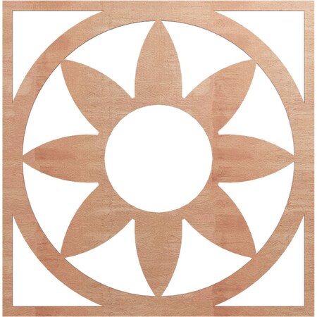 Ekena Millwork Blume Wood Fretwork Pierced Ceiling Medallion, Cherry, 30"OD x 10 3/8"ID x 1/4"T CMWP30X30X0250BLCH
